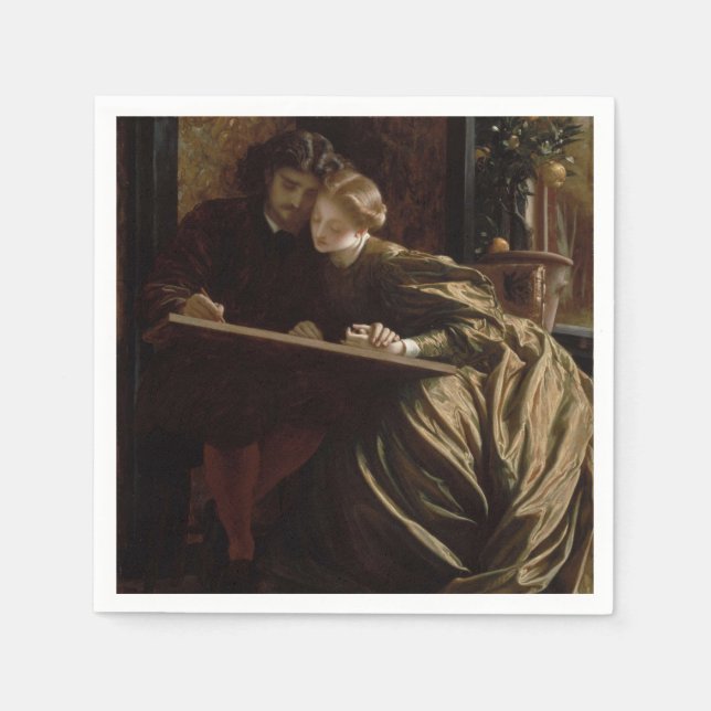 The Painter's Honeymoon (by Frederic Leighton) Napkin (Front)