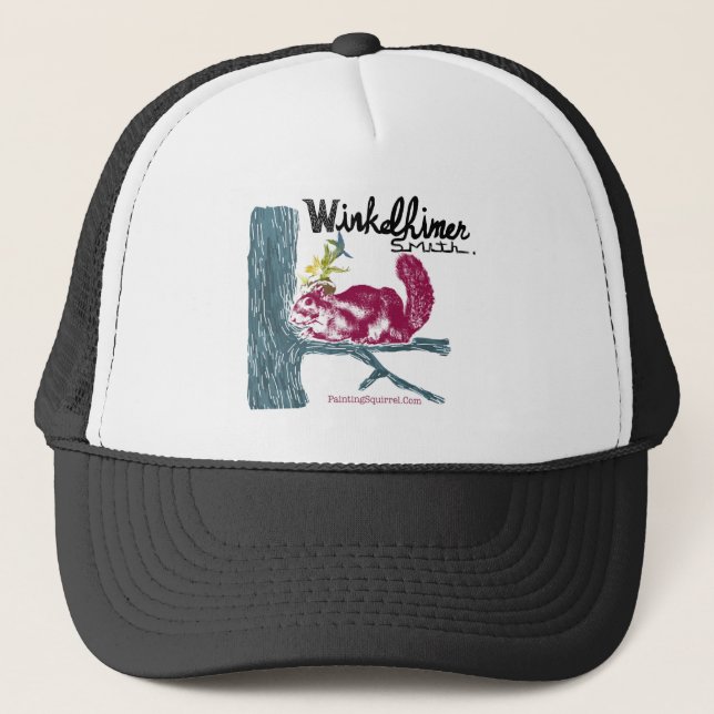 The Painting Squirrel,Winkelhimer Smith Trucker Hat (Front)