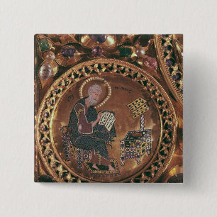 The Pala d'Oro, detail of St. Matthew 15 Cm Square Badge