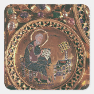 The Pala d'Oro, detail of St. Matthew Square Sticker