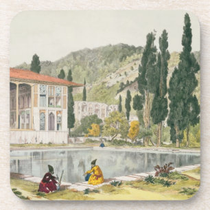The Palace and Gardens of Ashref, Persia, plate 80 Coaster