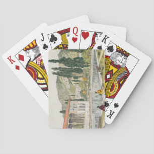 The Palace and Gardens of Ashref, Persia, plate 80 Playing Cards