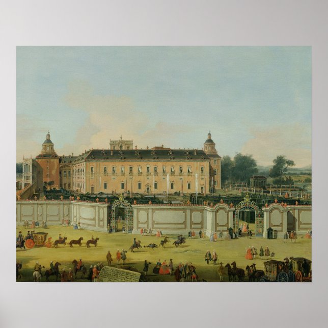 The Palace of Aranjuez, 1756 (oil on canvas) Poster (Front)