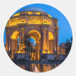 The Palace Of Fine Arts At Dawn Classic Round Sticker