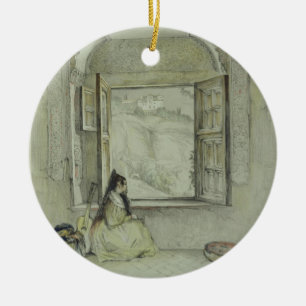 The Palace of the Generalife, from the Casa de Cha Ceramic Ornament