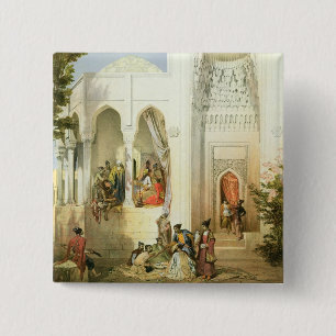 The Palace of the Khan of Baku, Apsheron peninsula 15 Cm Square Badge