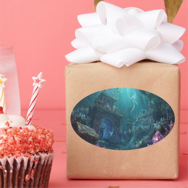 The Palace of Tides and Treasures Oval Sticker (Party)