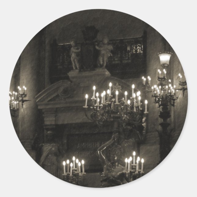 The Palais Garnier Paris France Classic Round Sticker (Front)