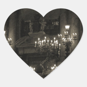 The Palais Garnier Paris France Heart Sticker