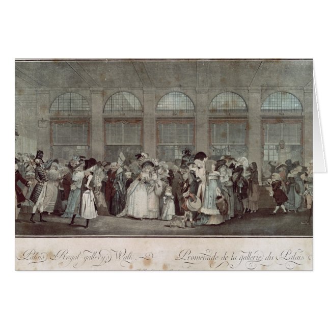 The Palais Royal Gallery's Walk, 1787 (Front Horizontal)