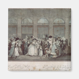 The Palais Royal Gallery's Walk, 1787 Magnet