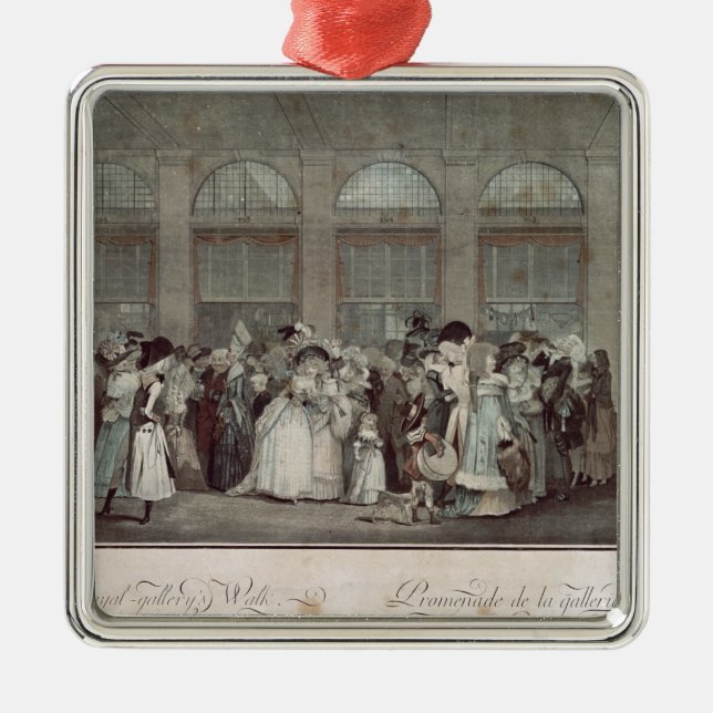 The Palais Royal Gallery's Walk, 1787 Metal Ornament (Front)