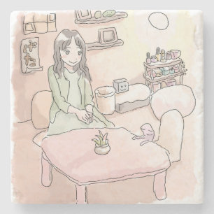 the pale rooms and soles of the feet stone coaster