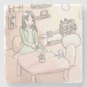 the pale rooms and soles of the feet stone coaster
