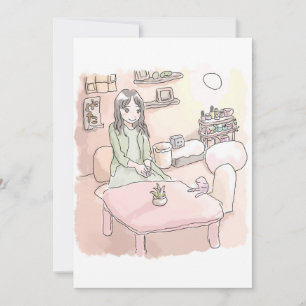 the pale rooms and soles of the feet thank you card