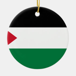 The Palestinian flag (علم فلسطين‎) Ceramic Tree Decoration