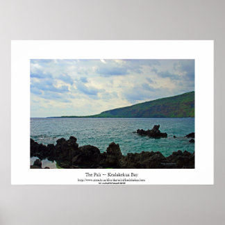 The Pali ~ Kealakekua Bay Poster
