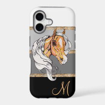 The Palomino (black gradient/gold stripes)