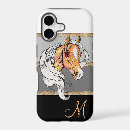 The Palomino (black gradient/gold stripes)