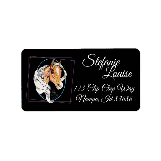 The Palomino (black) Label (Front)