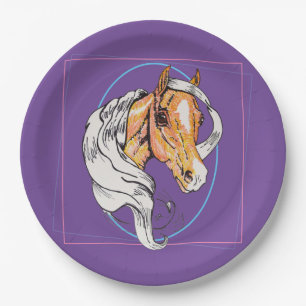 The Palomino (purple) Paper Plate