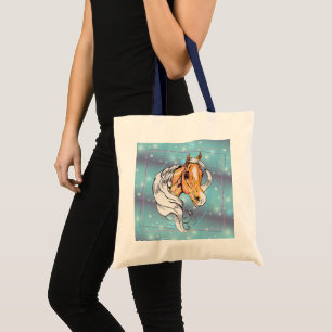 The Palomino (soft blue green lights) Tote Bag