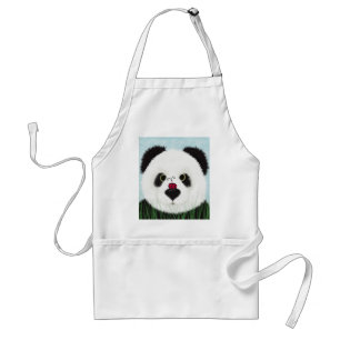 The Panda And His Visitor Standard Apron