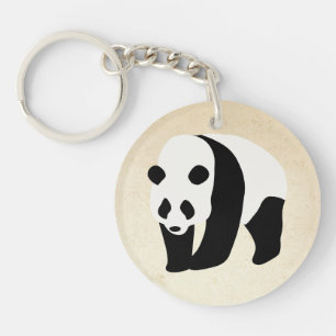The Panda Colour Block Key Ring