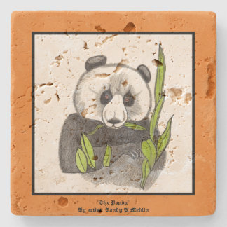 The Panda... Stone Coaster