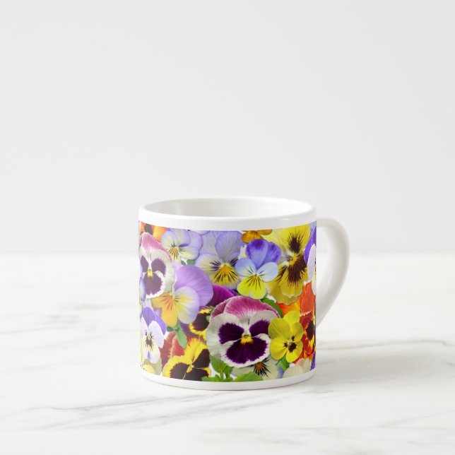The Pansy Collection  Espresso Cup (Front Right)