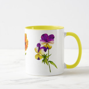 'The Pansy Party' on a Combo Mug (I)