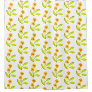 'The Pansy Party' on a Shower Curtain