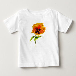 'The Pansy Party' on a Toddler Ruffle Tee (II)