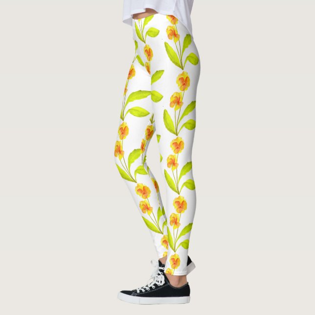 'The Pansy Party' on Leggings (III) (Left)