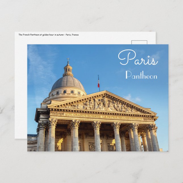 The Pantheon in Paris, France Postcard (Front/Back)
