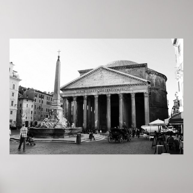 The Pantheon in Rome, Italy Poster (Front)
