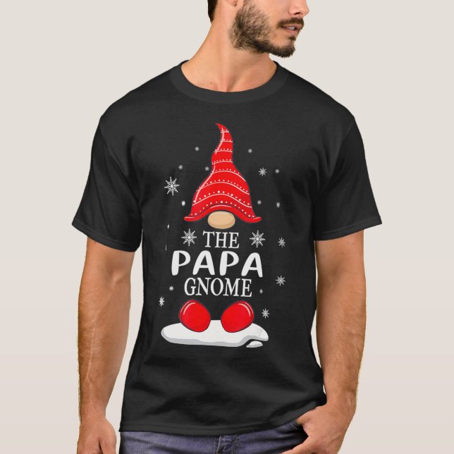 The Papa Gnome Matching Family Christmas Pyjamas C T-Shirt (Front)