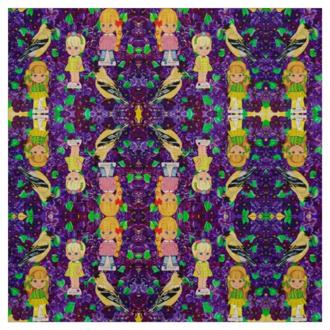 The Paper Doll Gang! Fabric (Swatch)