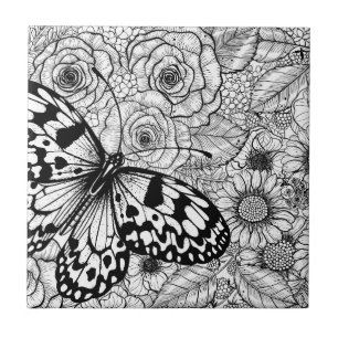 The paper kite garden ceramic tile
