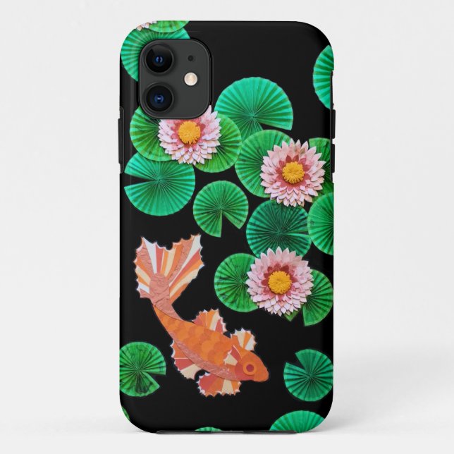 The Paper Koi Pond Case-Mate iPhone Case (Back)