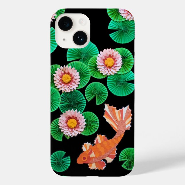 The Paper Koi Pond Case-Mate iPhone Case (Back)