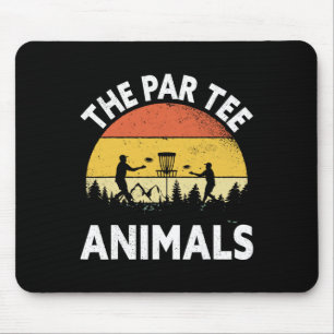 The Par Tee Animals - Disc Golf Player Mouse Pad
