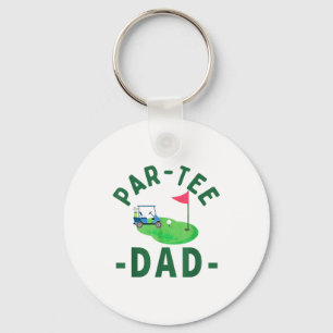 The Par Tee Dad Hole In One Golf Parents Matching Key Ring