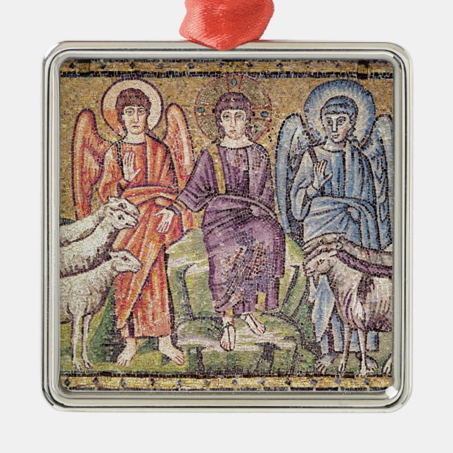 The Parable of the Good Shepherd Metal Ornament (Front)