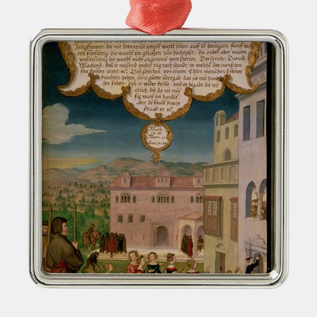 The Parable of the Wise and Foolish Virgins Metal Ornament (Front)