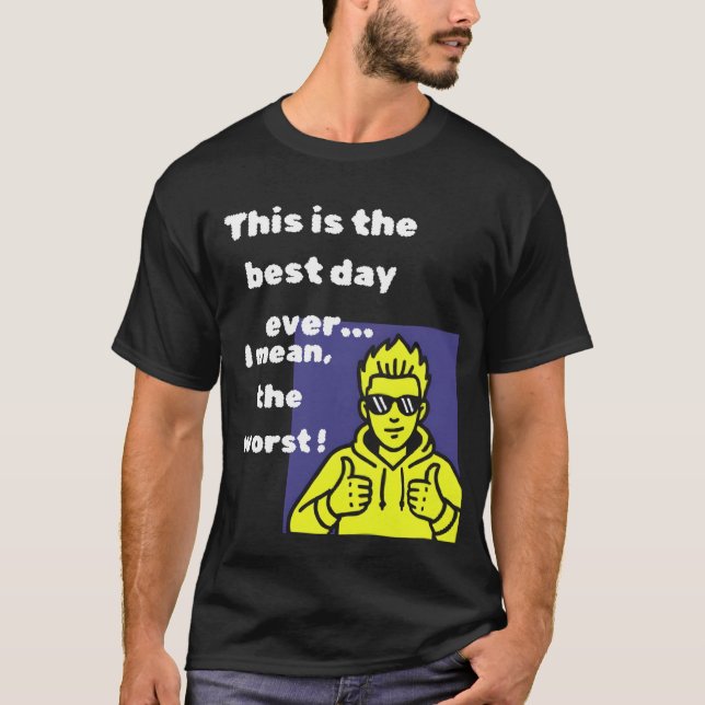 The Paradox Collection: Opposite Day & Quirky Humo T-Shirt (Front)