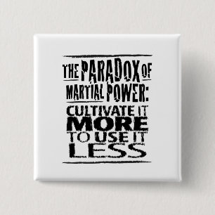 The Paradox of Martial Power 15 Cm Square Badge
