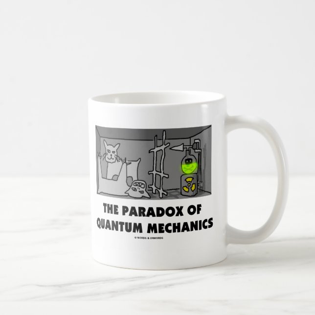 The Paradox Of Quantum Mechanics (Physics Humour) Coffee Mug (Right)