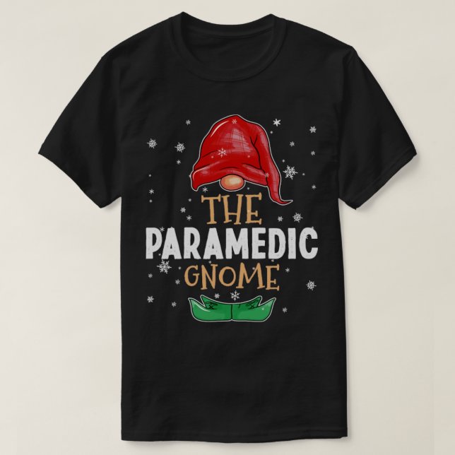 The paramedic Gnome Family Matching Christmas Outf T-Shirt (Design Front)