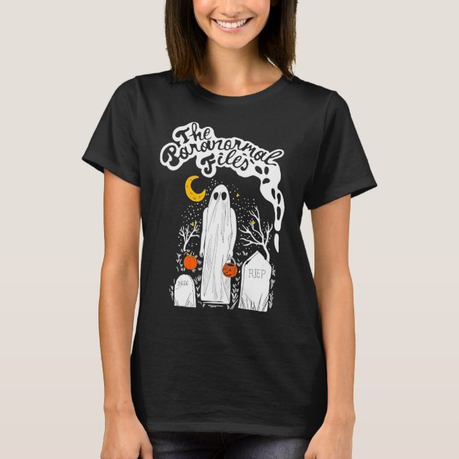 The Paranormal Files Cemetery Ghost  T-Shirt (Front)